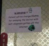 Patient Will Be Charged Extra