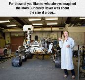 he Mars Curiosity Rover’s True Size