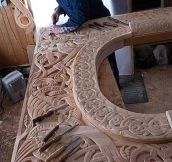 Awesome Viking Wood Carving