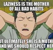 Respect For Laziness