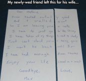 Letter For The Wife