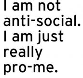 Not Anti-Social