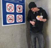 This Guy Is Breaking All The Rules At Once