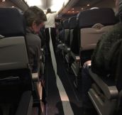 The Flight Attendant Rushed Out Of The Bathroom