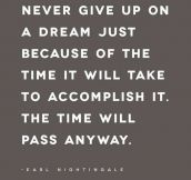 Don’t Give Up On That Dream