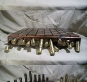 Set Of Chess Made Out Of Bullets