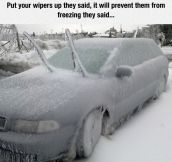 Just Put The Wipers Up