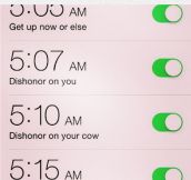 Alarm Motivation