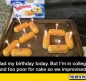 Birthday In College