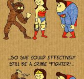 Wonder Woman And Super Man Compared