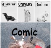 If Dogs Were Actually Fonts