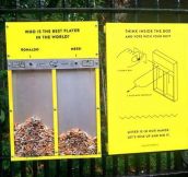 Interesting way to try to stop people from littering their cigarette butts