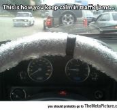 Being Calm In Traffic Jams