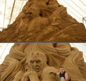 Amazing sand sculpture