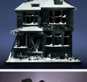 Scary Houses Made Using Lego
