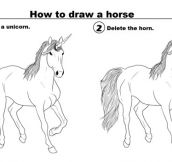 Proper Way To Draw A Horse