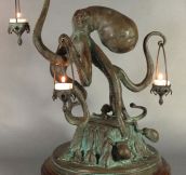 Magnificent Octopus Candle Holder