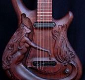 Magnificent Carved Guitar