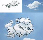 Artist Converts Clouds Into Illustrations