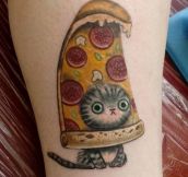 What Kind Of Tattoo Do I Want? Well, I Like Cats And Pizza