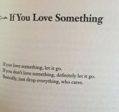 If You Love Something, Read This