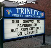 Favorite Church Sign