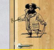 Captain Hook Keeps Your Door Locked