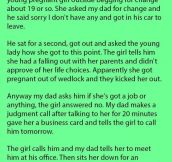 Pregnant Girl Asked His Dad If He Had Any Change But He Ignored Her. What He Did Moments Later Changed Everything.