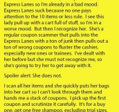 This Woman Came Into The Express Lane With A Cart Full Of Stuff & Then Tried To Trick The Cashier. But Then This Happened.