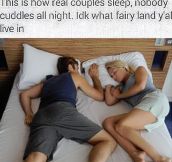 The Way Real Couples Sleep