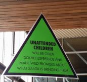 Don’t Leave Your Children Unattended
