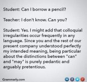 So Can I Borrow A Pencil?