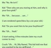 The Girl In High School Had A Crush But Was Shy About Talking To Him. A 6 Year Old Found Out And Did This.