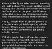He Concluded This Is Harder Than Giving Birth. But His Explanation Is Gold.