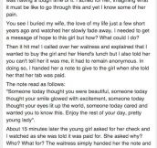 Man Notices Woman Trying To Hide Something At A Restaurant. What He Told The Waiter To Do Is Priceless.