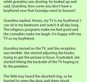 She Was Stunned When Her Grandson Said This To The Man At Her Door. This Is Hilarious.