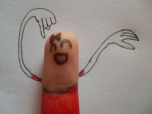clip image02012 The Best Creative Drawings on Fingers