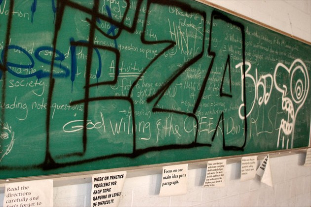 chalk-board-abandoned