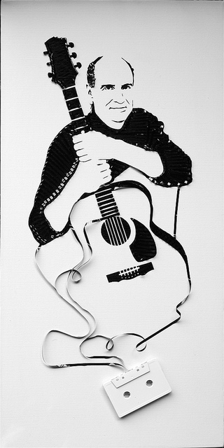 James Taylor Erika Simmons Creates Amazing Celebrity Portraits with Cassette Tapes (34 Pics)