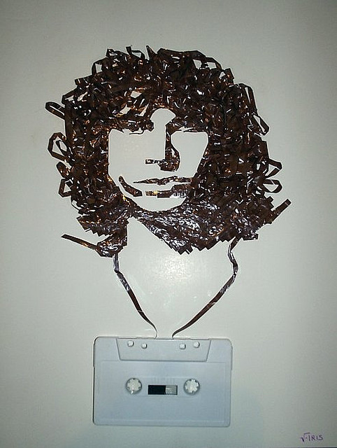 Jim Morrison Erika Simmons Creates Amazing Celebrity Portraits with Cassette Tapes (34 Pics)