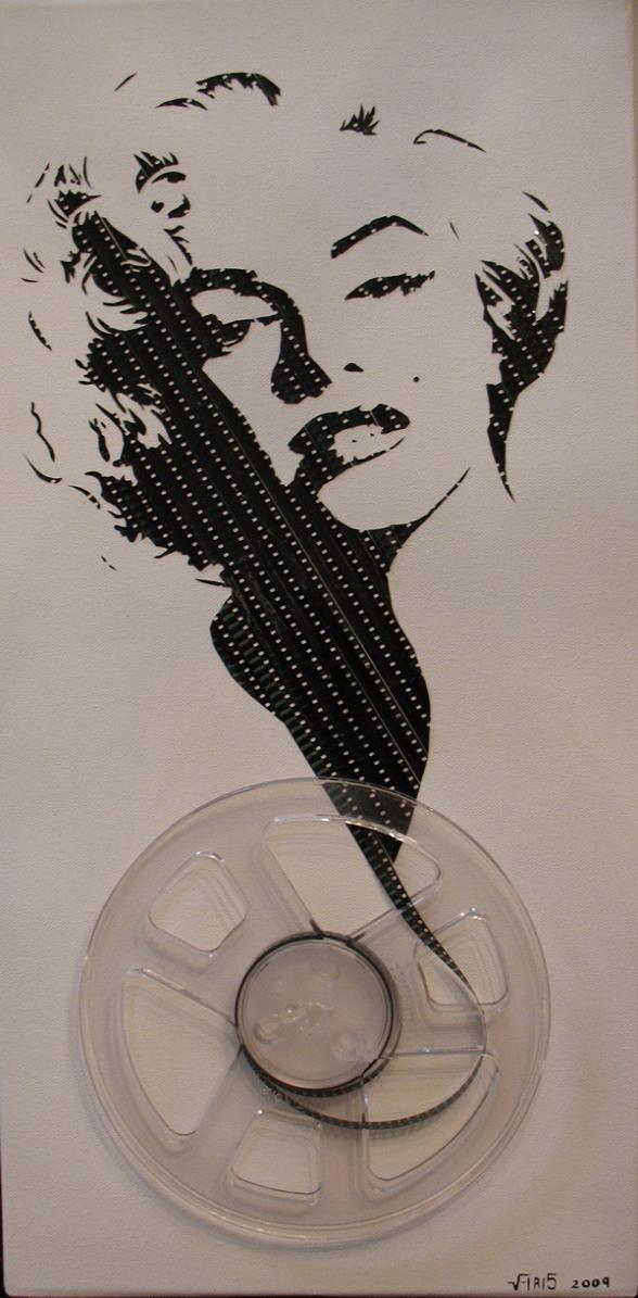 Marilyn Monroe1 Erika Simmons Creates Amazing Celebrity Portraits with Cassette Tapes (34 Pics)
