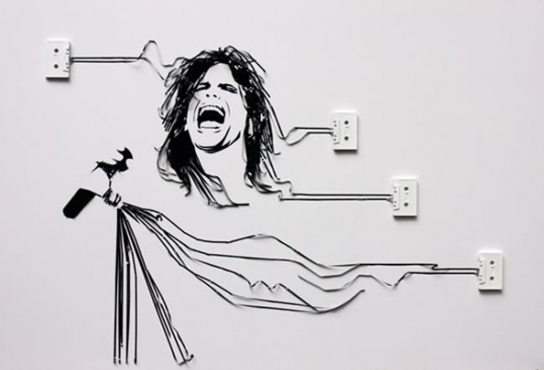 Steven Tyler Erika Simmons Creates Amazing Celebrity Portraits with Cassette Tapes (34 Pics)