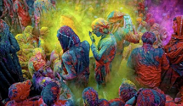 gulal throwing The 10 Weird Festivals Where People Throw Things At Each Other