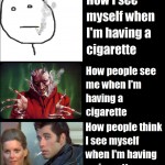 I'm just trying to have a smoke..