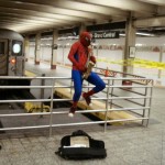 So today I was heading into Times Square and saw this in the Subway