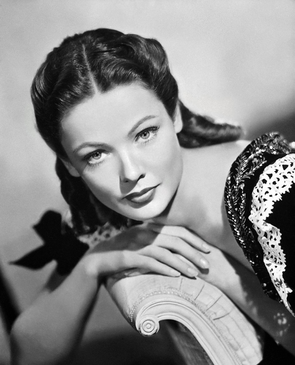 Gene Tierney Top 25 of Hollywoods Most Amazing Brunettes