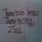 Hurricane graffiti in NYC