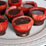 Chocolate filled strawberries