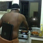 He could really use an iPod...