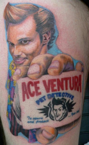 Ace Ventura Pet Detective 50 Most Awesome Movie Inspired Tattoos